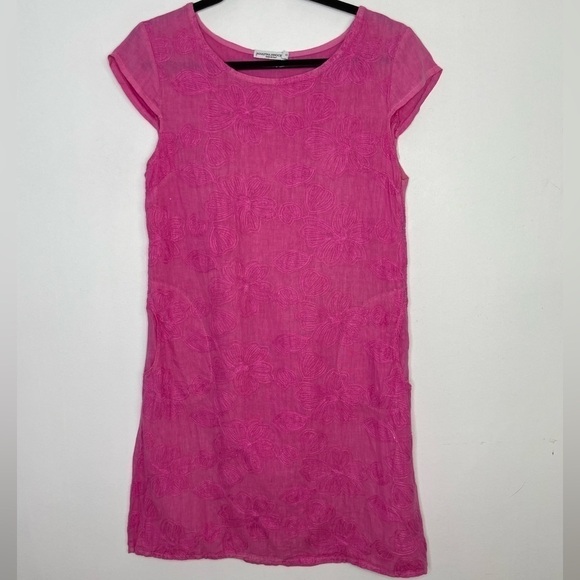 Martina Innoncenti linen floral embroidery dress - Picture 1 of 9
